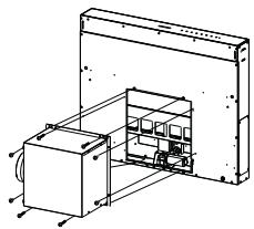 SMEG KDD90VXNE - Introduction du corps de hotte dans le plan en passant par le bas - 1