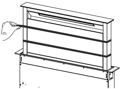 SMEG KDD90VXNE - Montage frontal - 4