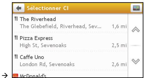 MIO SPIRIT 575 - Comment rechercher un CI à l'aide de PRÉS DU LIEU Où JÉ ME TROUVE? - 3