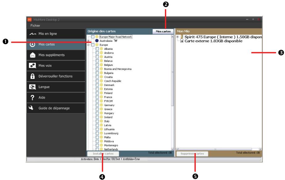 MIO SPIRIT 575 - Mes cartes - 1