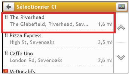 MIO SPIRIT 575 - Comment rechercher un CI à l'aide de PRÉS DU LIEU Où JÉ ME TROUVE? - 4