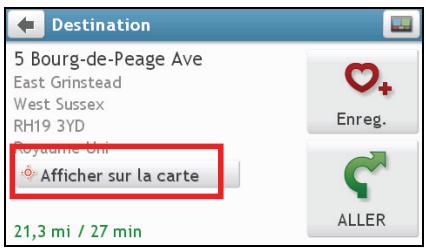 MIO SPIRIT 575 - Comment prévisualiser la destination sur la carte ? - 1