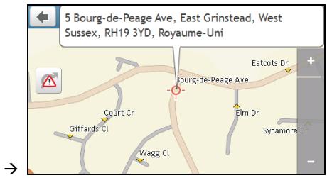 MIO SPIRIT 575 - Comment prévisualiser la destination sur la carte ? - 2