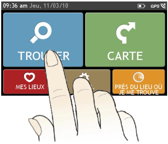 MIO SPIRIT 575 - Navigation sur l'écran - 1