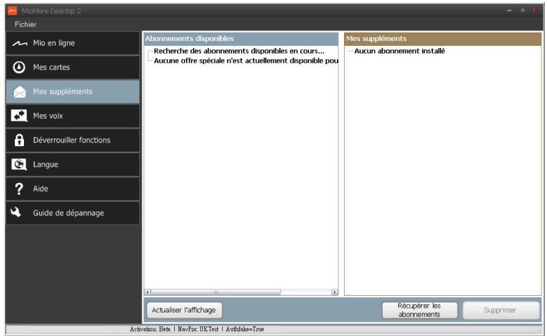 MIO SPIRIT 575 - Les informations sur l'abonnement ne sont pas disponibles sur tous les modèles et ne le sont que dans certains pays. - 1
