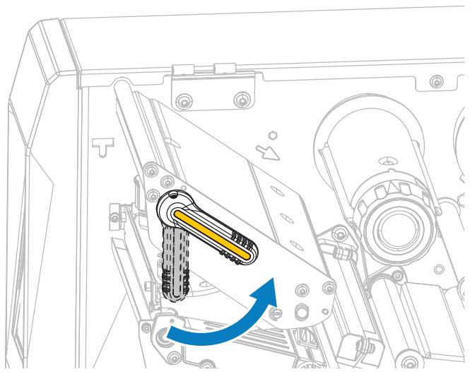 ZEBRA ZT620 - Fin du chargement du support - Mode Rénérouleur - 4