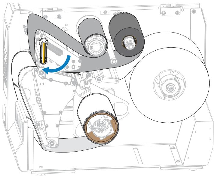 ZEBRA ZT620 - Fin du chargement du support - Mode Rénérouleur - 12