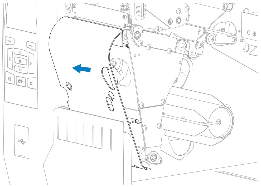 ZEBRA ZT620 - Installation de la plaque de rembobinage et d'enroulement de la bande – Mode Rénrouleur - 4
