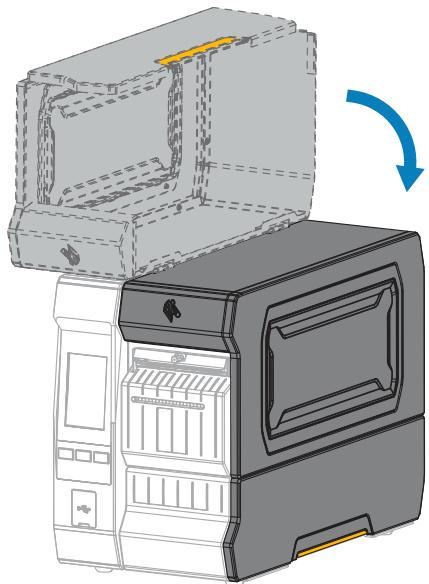 ZEBRA ZT620 - Terminer le chargement du support – Mode Coupe ou mode Coupe retardée - 10