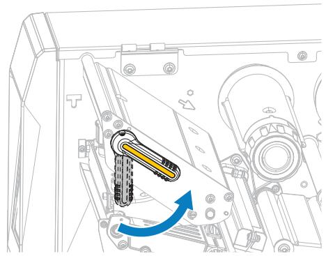 ZEBRA ZT620 - Terminer le chargement du support – Mode Coupe ou mode Coupe retardée - 2