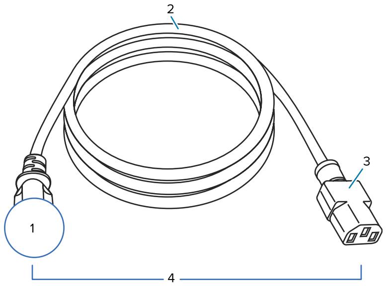 ZEBRA ZT620 - Caracteristiques du cordon d'alimentation - 2