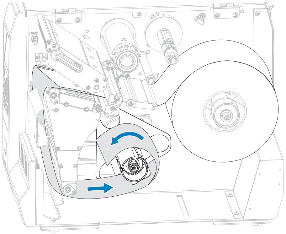 ZEBRA ZT620 - Terminer le chargement du support – Mode Prédécollage ou mode Applicateur - 10