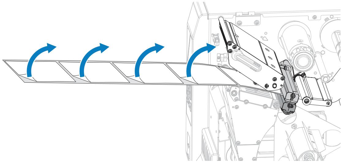 ZEBRA ZT620 - Terminer le chargement du support – Mode Prédécollage ou mode Applicateur - 8