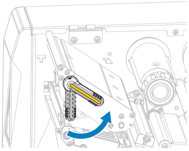 ZEBRA ZT620 - Terminer le chargement du support – Mode Prédécollage ou mode Applicateur - 4
