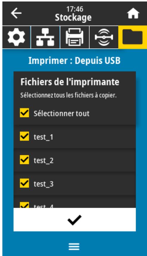 ZEBRA ZT620 - Exercice 2 : Imprimer un format d'étiquette à partir d'une clé USB - 1