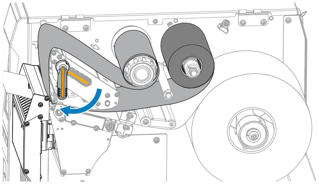 ZEBRA ZT620 - Terminer le chargement du support – Mode Coupe ou mode Coupe retardée - 9