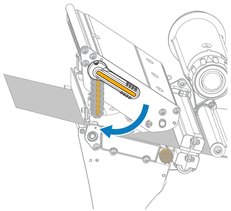 ZEBRA ZT620 - Terminer le chargement du support – Mode Prédécollage ou mode Applicateur - 13