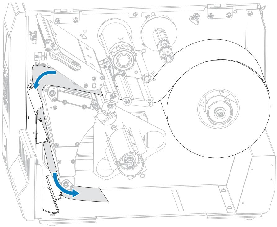 ZEBRA ZT620 - Terminer le chargement du support – Mode Prédécollage ou mode Applicateur - 9