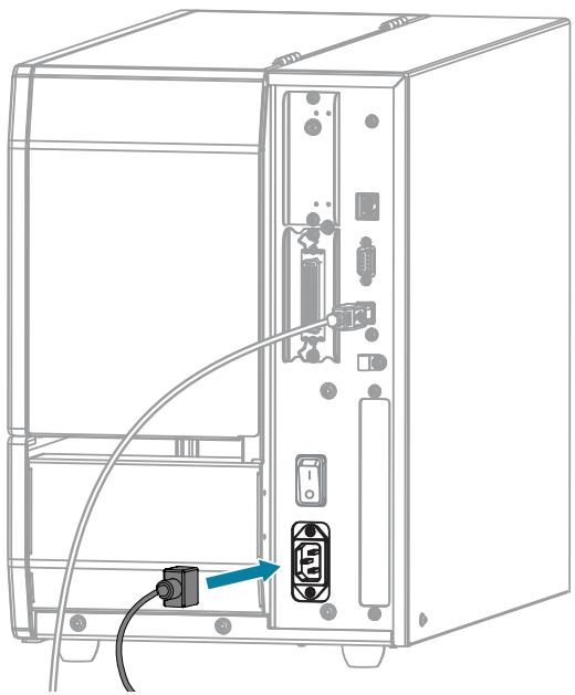 ZEBRA ZT620 - Connexion de l'imprimante à un ordinateur à l'aide d'un port USB - 3