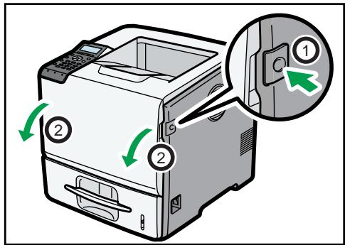 RICOH SP 5200DN - Fermez le bypass. - 2