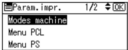 RICOH SP 5200DN - Appuyez sur la touche [Menu]. - 3