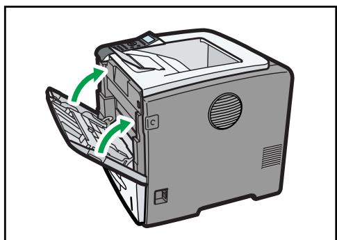 RICOH SP 5200DN - Fermez le bypass. - 1