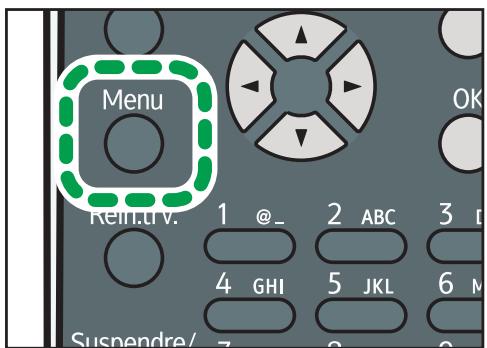 RICOH SP 5200DN - Spécification d'un format d'enveloppe pour un magasin d'alimentation papier standard ou en option - 1