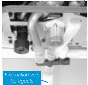 Evacuation vers les égouts
