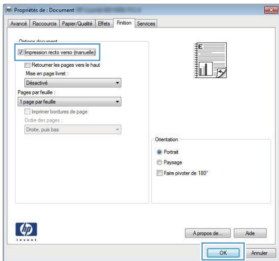 HP LASERJET PRO 400 M425 - Imprimer manuellement des deux côtés avec windows - 5