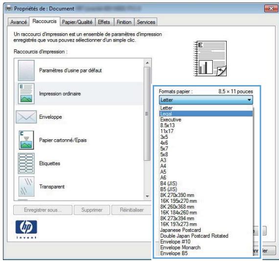 HP LASERJET PRO 400 M425 - Créer un raccourci d'impression (windows) - 4