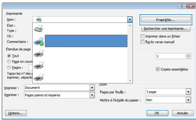 HP LASERJET PRO 400 M425 - Utiliser un raccourci d'impression (windows) - 1