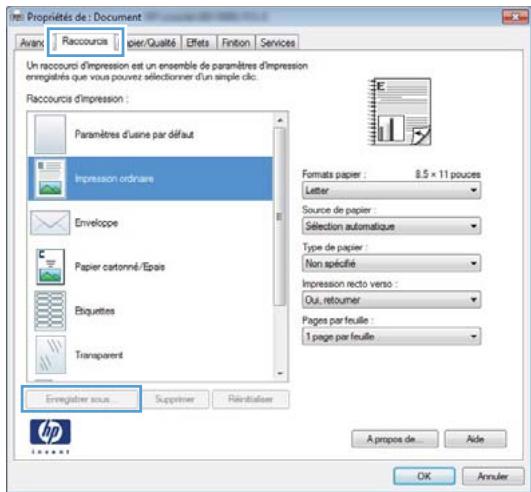 HP LASERJET PRO 400 M425 - Créer un raccourci d'impression (windows) - 5