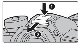 PANASONIC LUMIX G9 - Pour retirer le couvercle de la griffe porte-accessoires - 1