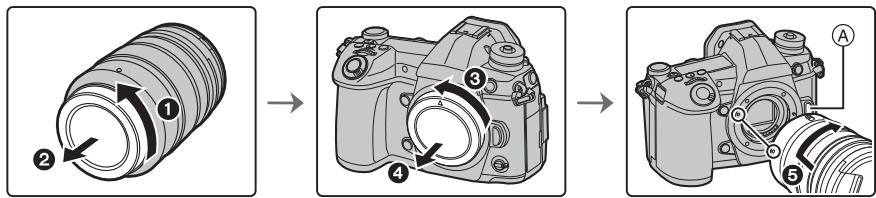 PANASONIC LUMIX G9 - Mise en place/retrait de l'objectif - 1