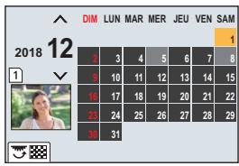 PANASONIC LUMIX G9 - Affichage des photos par date d'enregistrement (lecture calendrier) - 1