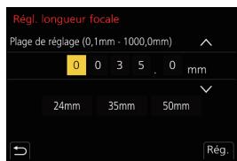 PANASONIC LUMIX G9 - Saisissez une longueur focale. - 1