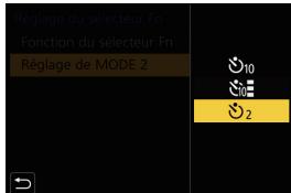PANASONIC LUMIX G9 - Appuyez sur / pour sélectionner le paramètre de la fonction sélectionnée à l'objet 2 et appuyez sur [menu/set] - 1