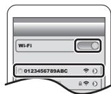 PANASONIC LUMIX G9 - Sur l'écran de configuration wifi, sélectionnez le SSID (le nom de dispositif sélectionné à l'objet 4) affiché sur l'appareil photo. - 1