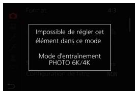 PANASONIC LUMIX G9 - Appuyez sur / de la touche curseur pour sélectionner le paramètre et appuyez sur [menu/set]. - 2