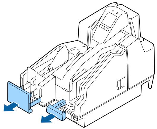 EPSON TM-S2000II - Pull out the ASF guide and pocket guide to match the length of the paper. - 1