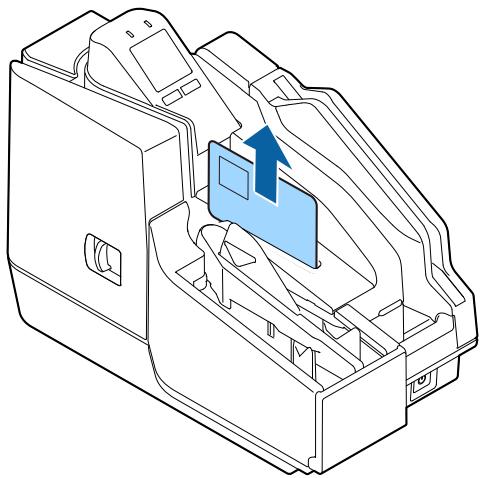 EPSON TM-S2000II - Insert the ID card into the slot and slide it. - 2