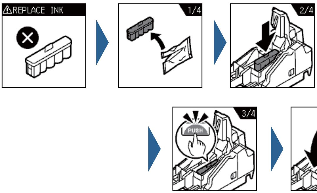 EPSON TM-S2000II - Replacing the Ink Cartridges - 1
