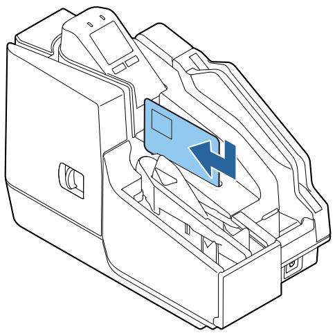 EPSON TM-S2000II - Insert the ID card into the slot and slide it. - 1
