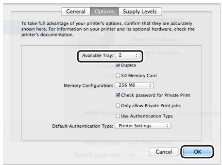 OKI C833N - Pour le pilote mac OS x - 1