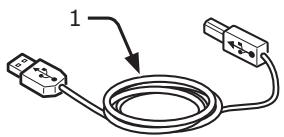OKI C833N - Connexion d'un câble USB - 1