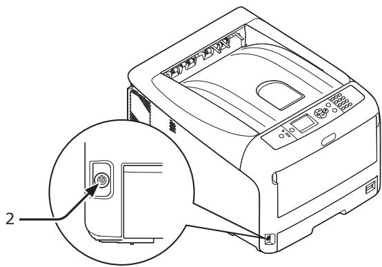 OKI C833N - Mise en marche de l'imprimante - 2