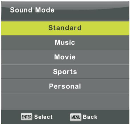 SCHNEIDER LED24-SCP100HC - Sound Menu - 2