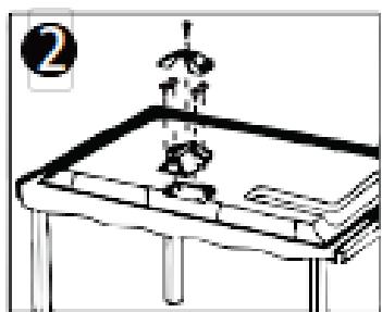 SCHNEIDER LED24-SCP100HC - Instructions pour l'installation du support du téléviseur - 2