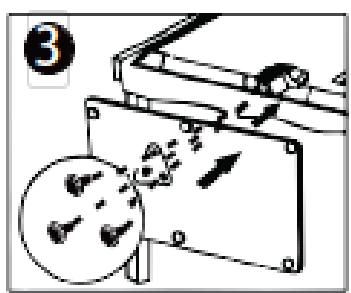 SCHNEIDER LED24-SCP100HC - Instructions pour l'installation du support du téléviseur - 3