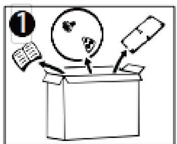 SCHNEIDER LED24-SCP100HC - Instructions pour l'installation du support du téléviseur - 1
